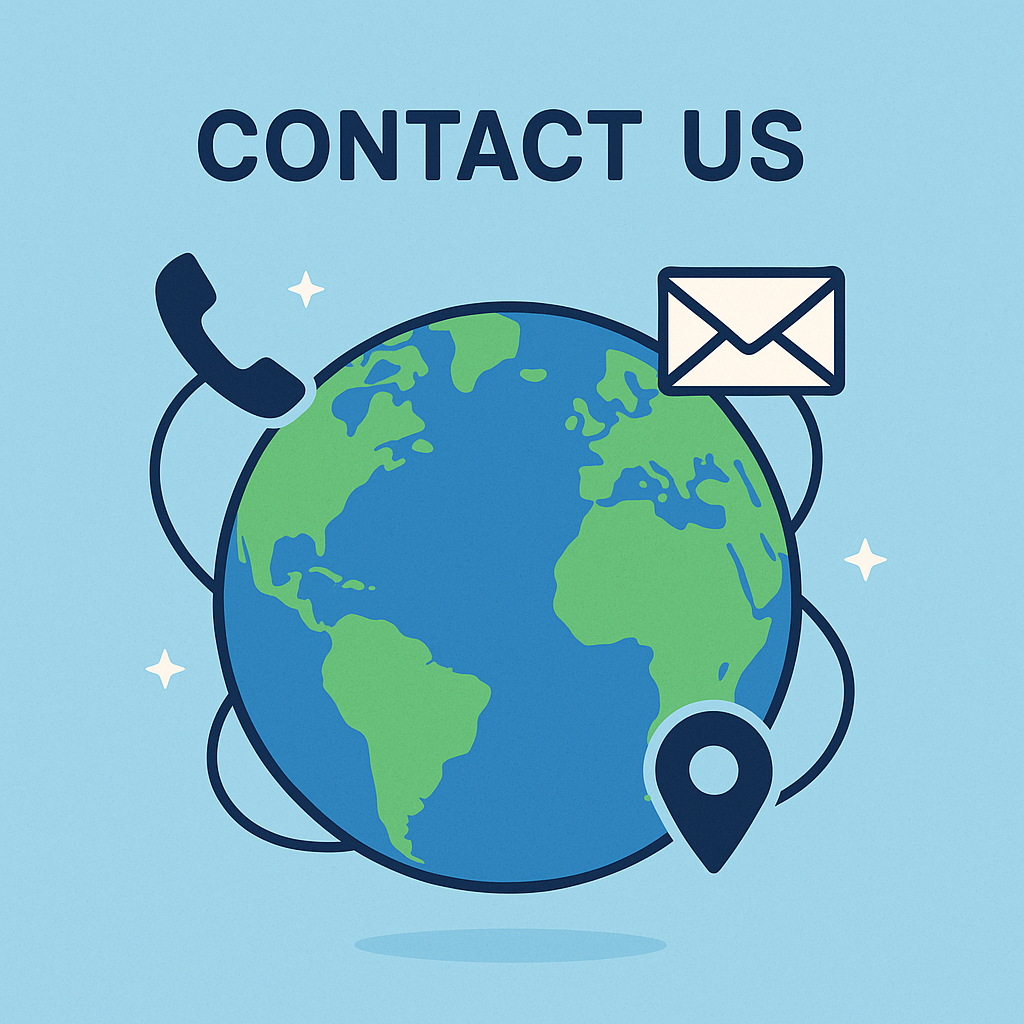 Halloc.com is easy to reach from anywhere in the world.